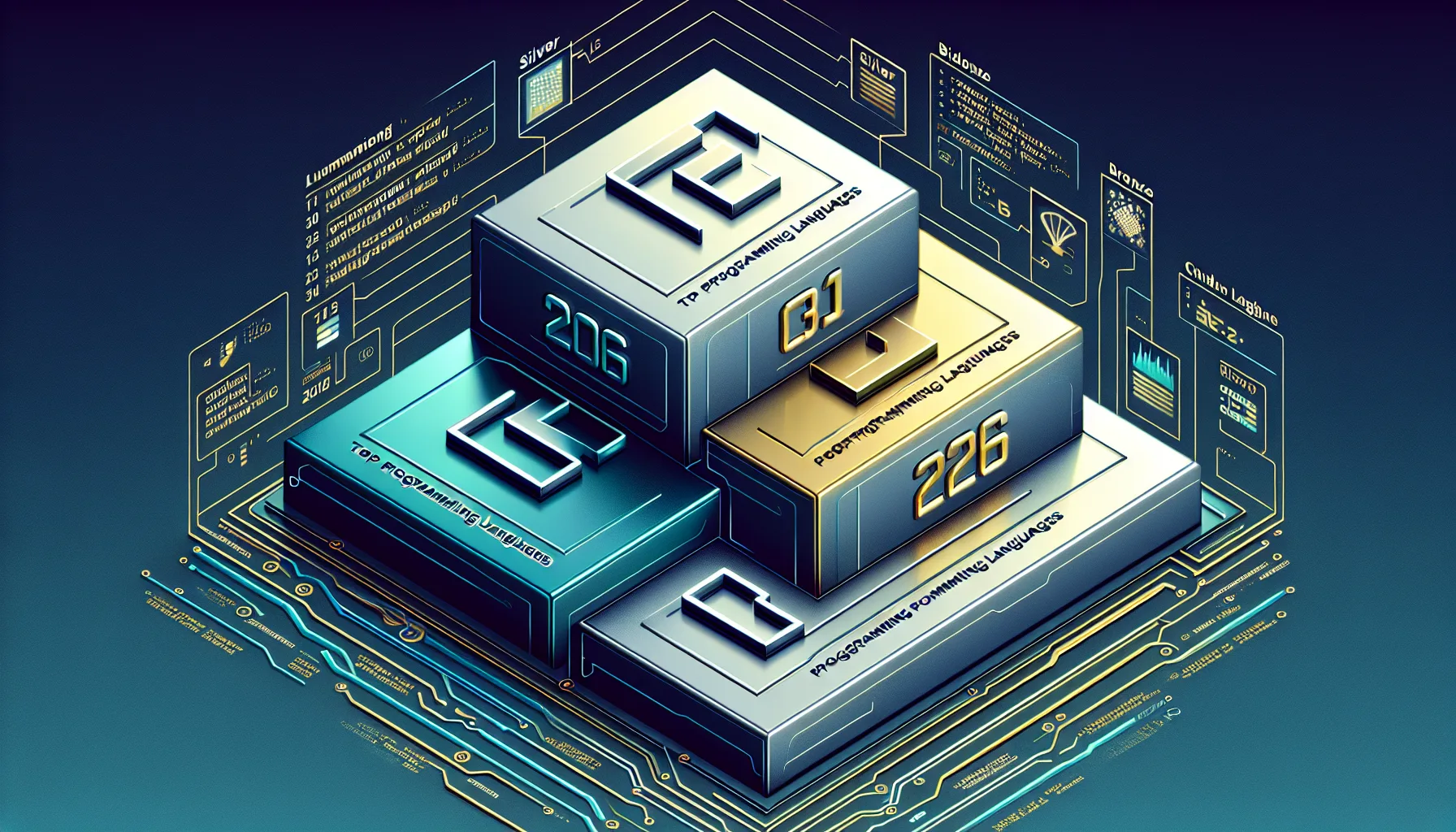 Graphique du classement TIOBE des langages de programmation en mars 2026 montrant Python en tete suivi de JavaScript et TypeScript