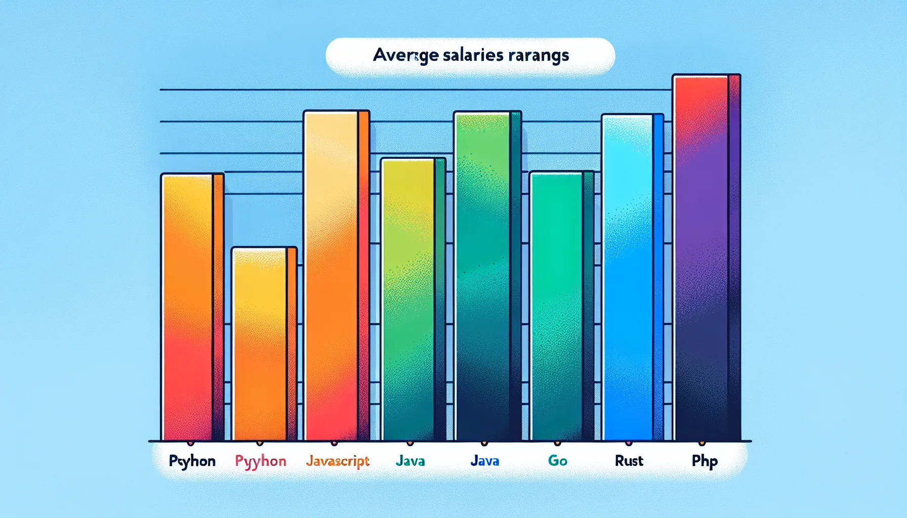 Graphique comparatif des salaires de developpeurs par langage de programmation en France en 2026